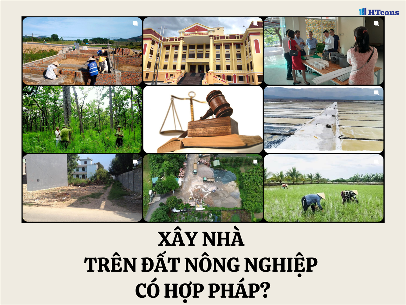 Xây nhà trên đất nông nghiệp là trái pháp luật?