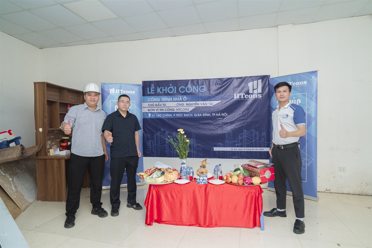 Lễ khởi công dự án nhà anh Tài, Ba Đình - Hà  Nội