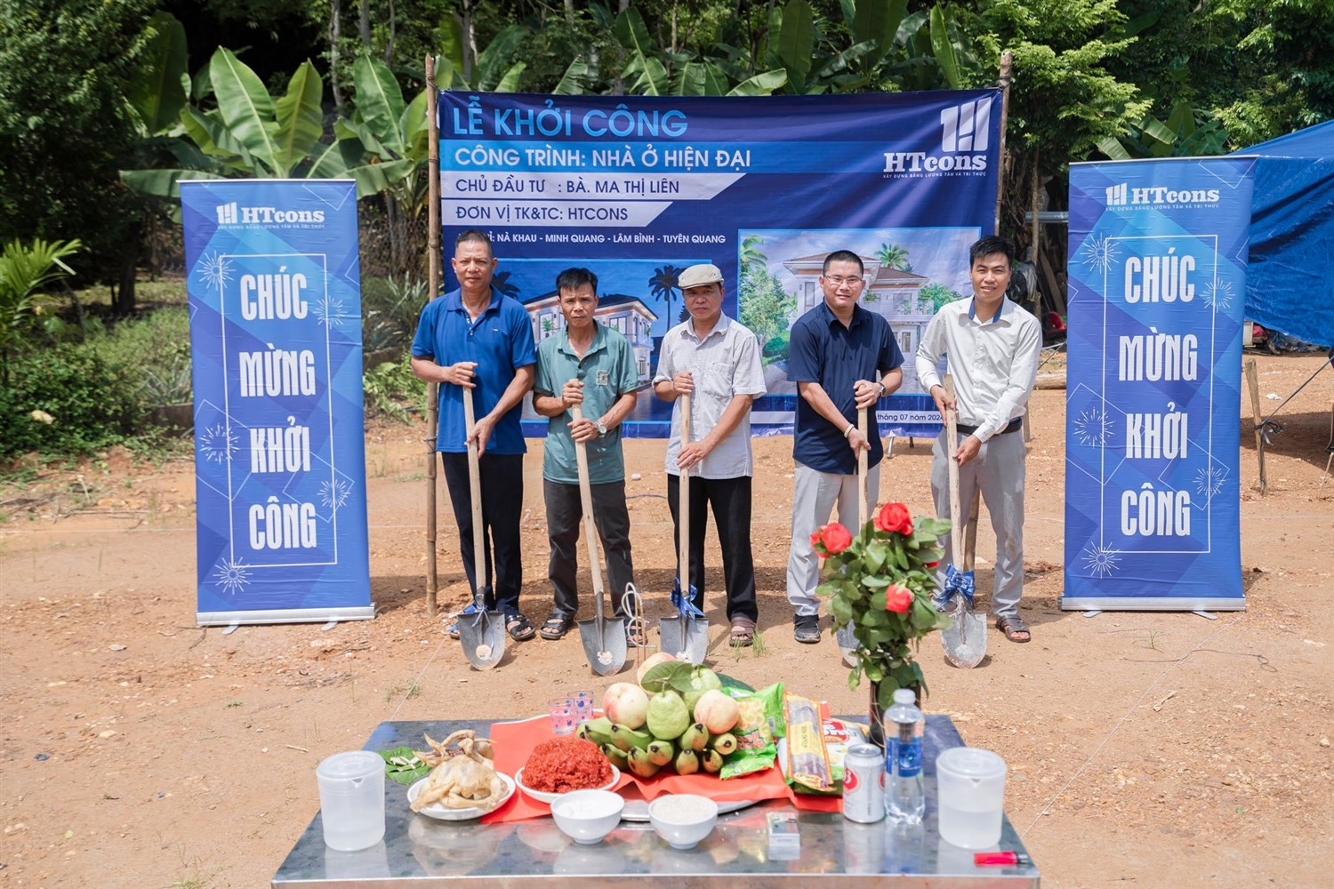 Lễ khởi công công trình nhà chị Liên Tuyên Quang