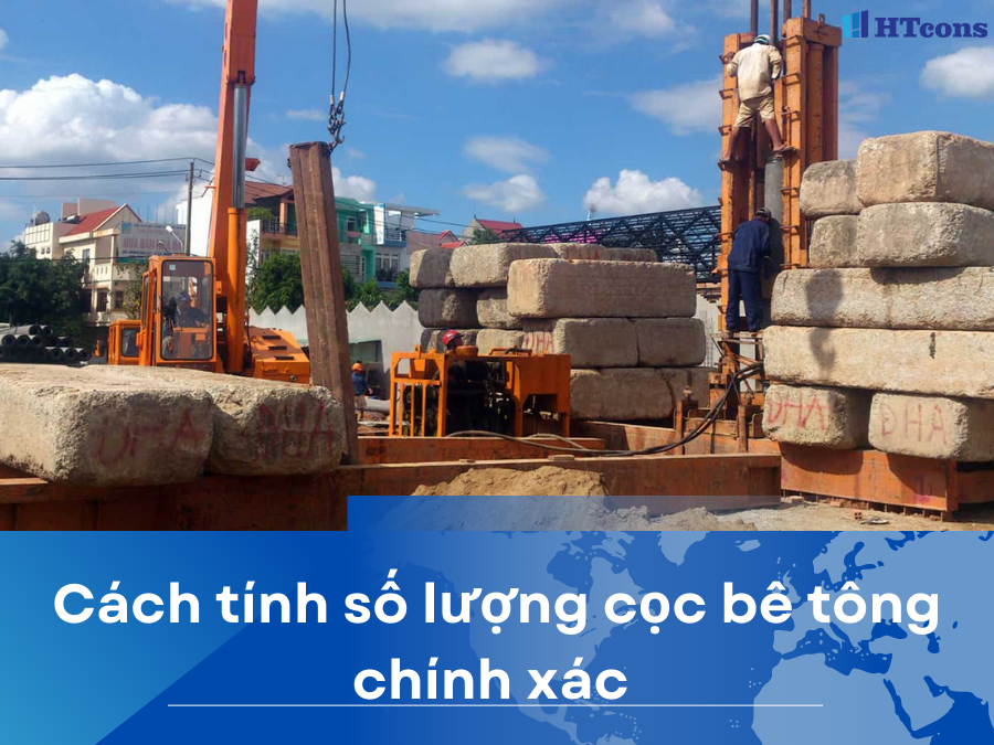 Cách tính số lượng cọc bê tông chính xác