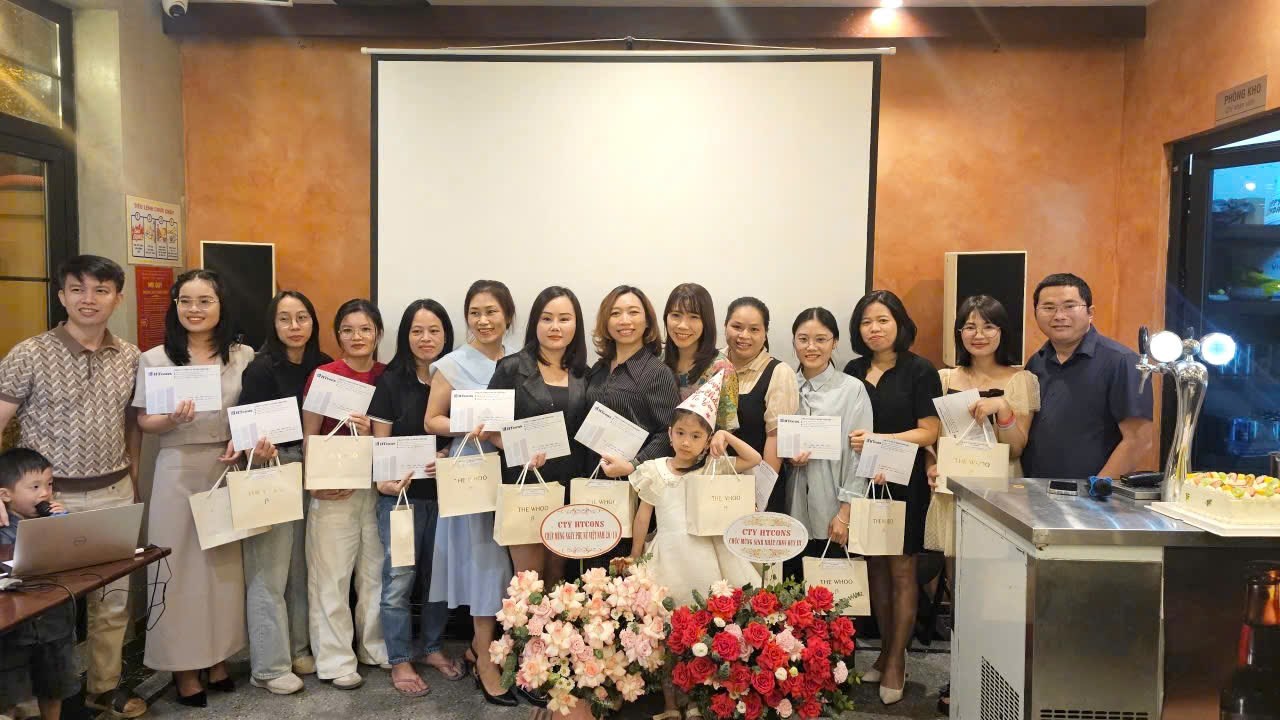 HTCONS CHÚC MỪNG NGÀY PHỤ NỮ VIỆT NAM VÀ SINH NHẬT QUÝ III