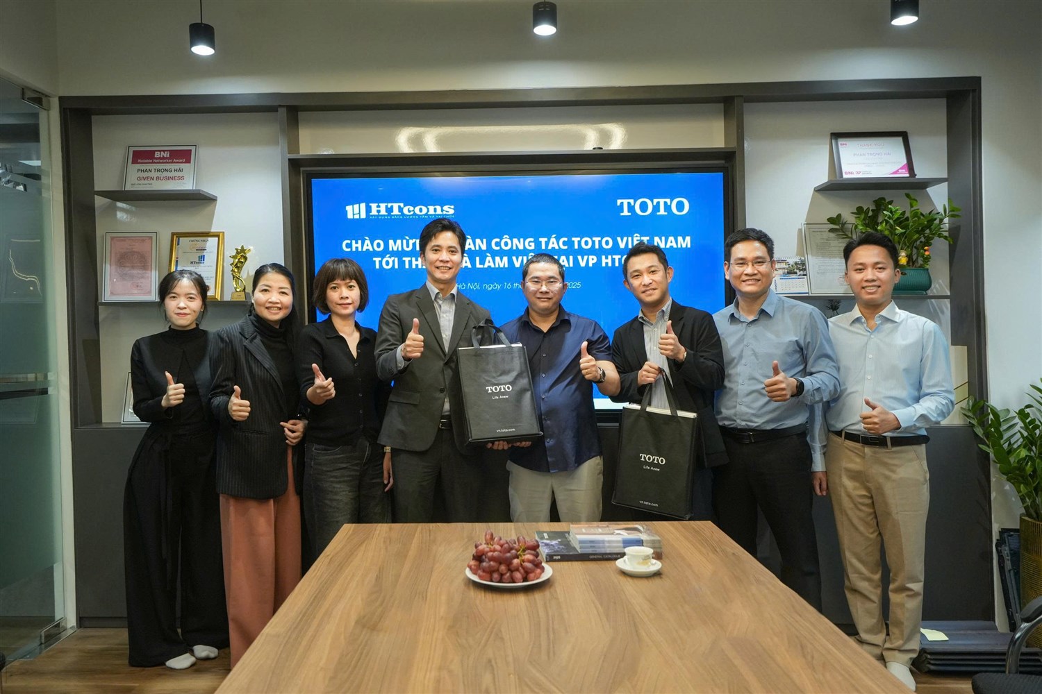 HTCONS GẶP GỠ VÀ LÀM VIỆC VỚI ĐOÀN CÔNG TÁC TOTO VIỆT NAM