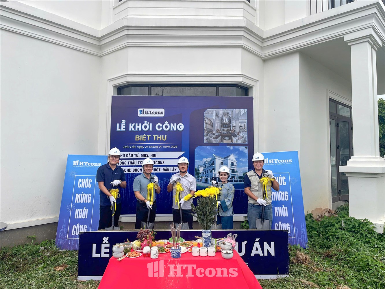 LỄ KHỞI CÔNG BIỆT THỰ CHỊ HỢI - BUÔN MÊ THUỘT, ĐẮK LẮK