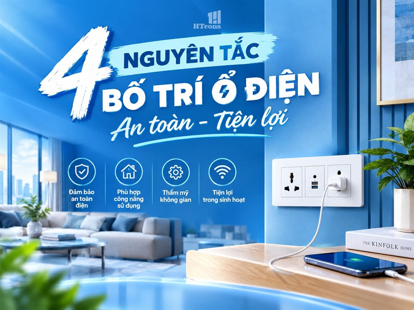4 NGUYÊN TẮC BỐ TRÍ Ổ ĐIỆN AN TOÀN & TIỆN LỢI TRONG NHÀ Ở