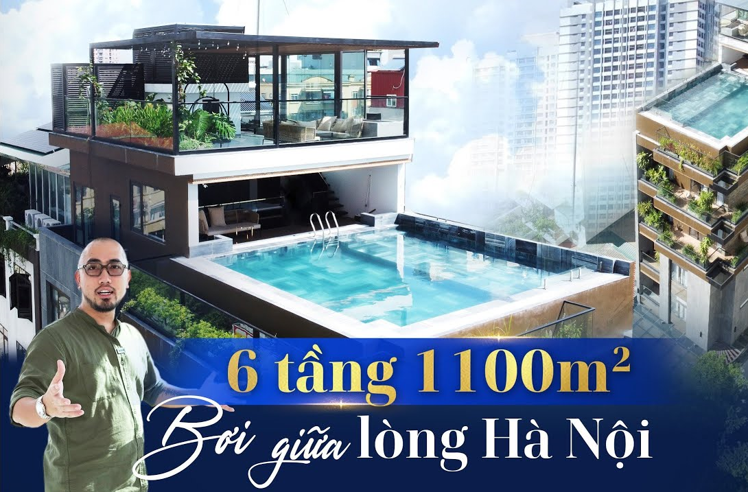 nhaTO Official - Không Gian Sống 1100m2 với BỂ BƠI VÔ CỰC View Toàn Hà Nội 