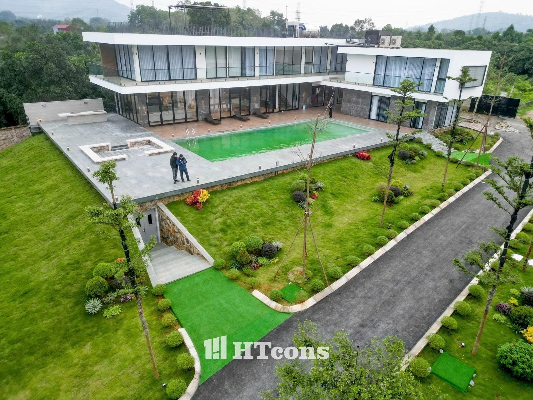 Qúa trình thi công siêu phẩm Villa 7000m2 tại Hòa Bình 