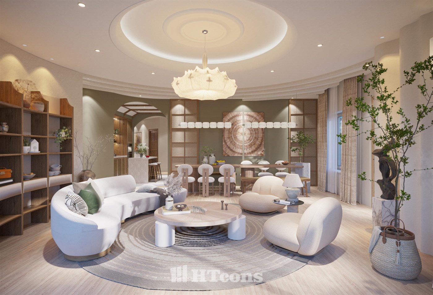 MẪU THIẾT KẾ NỘI THẤT PHONG CÁCH JAPANDI TỐI GIẢN - TINH TẾ