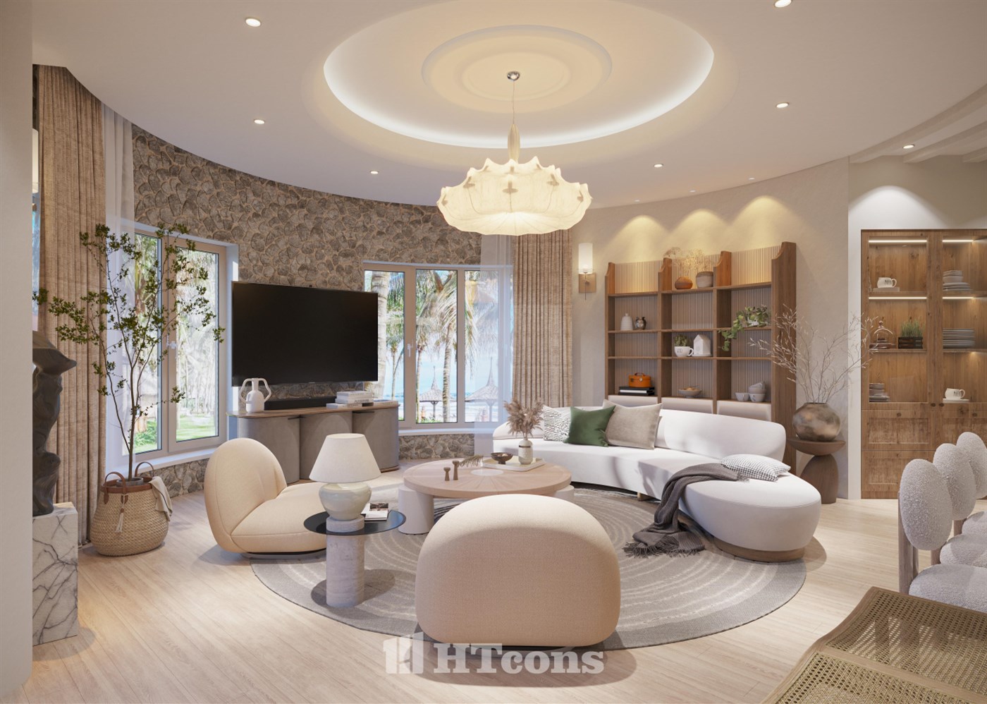 MẪU THIẾT KẾ NỘI THẤT PHONG CÁCH JAPANDI TỐI GIẢN - TINH TẾ