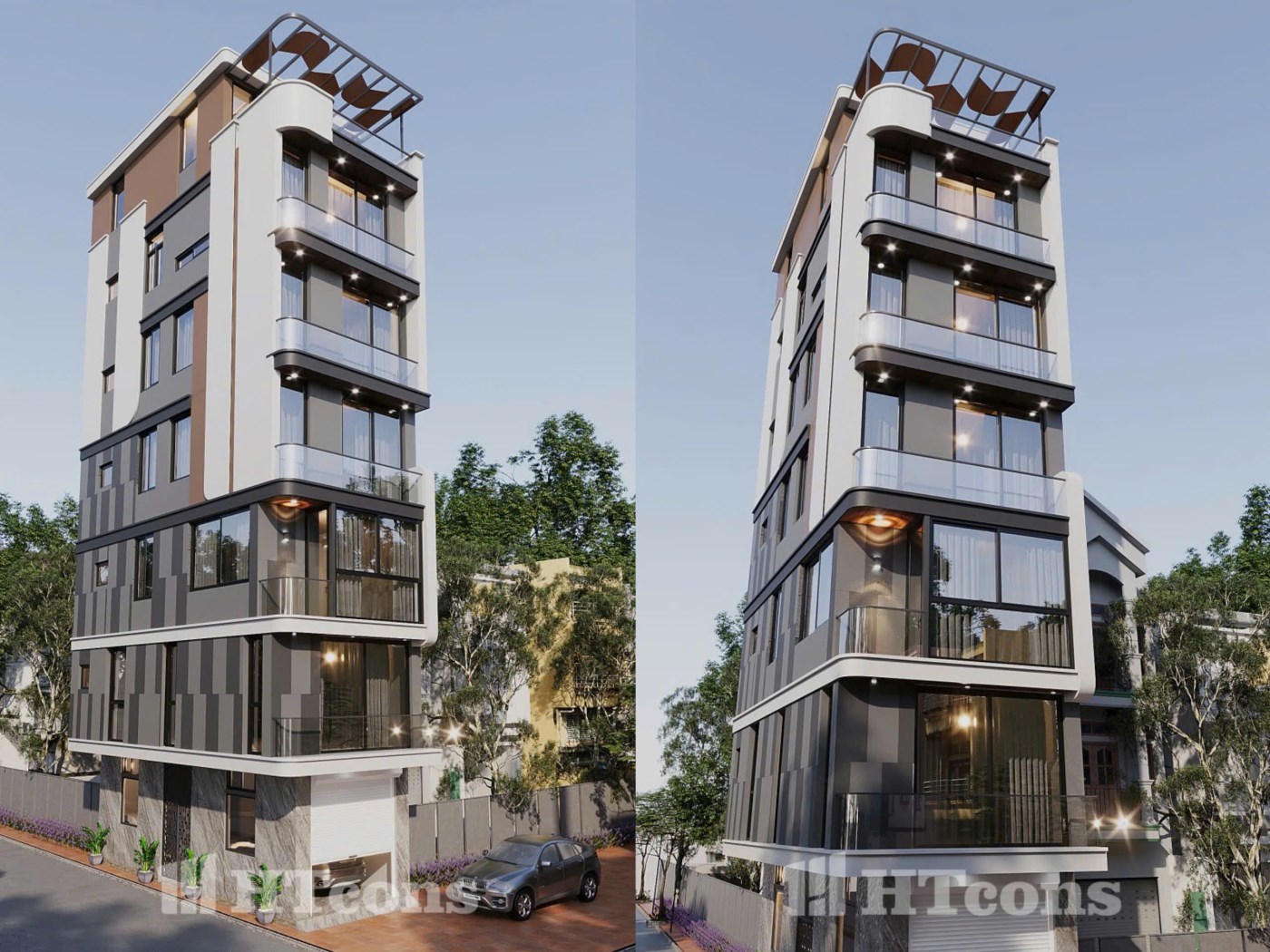 NHÀ PHỐ HIỆN ĐẠI 6,5 TẦNG