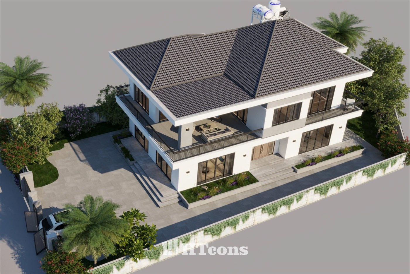 BIỆT THỰ MÁI NHẬT 2 TẦNG