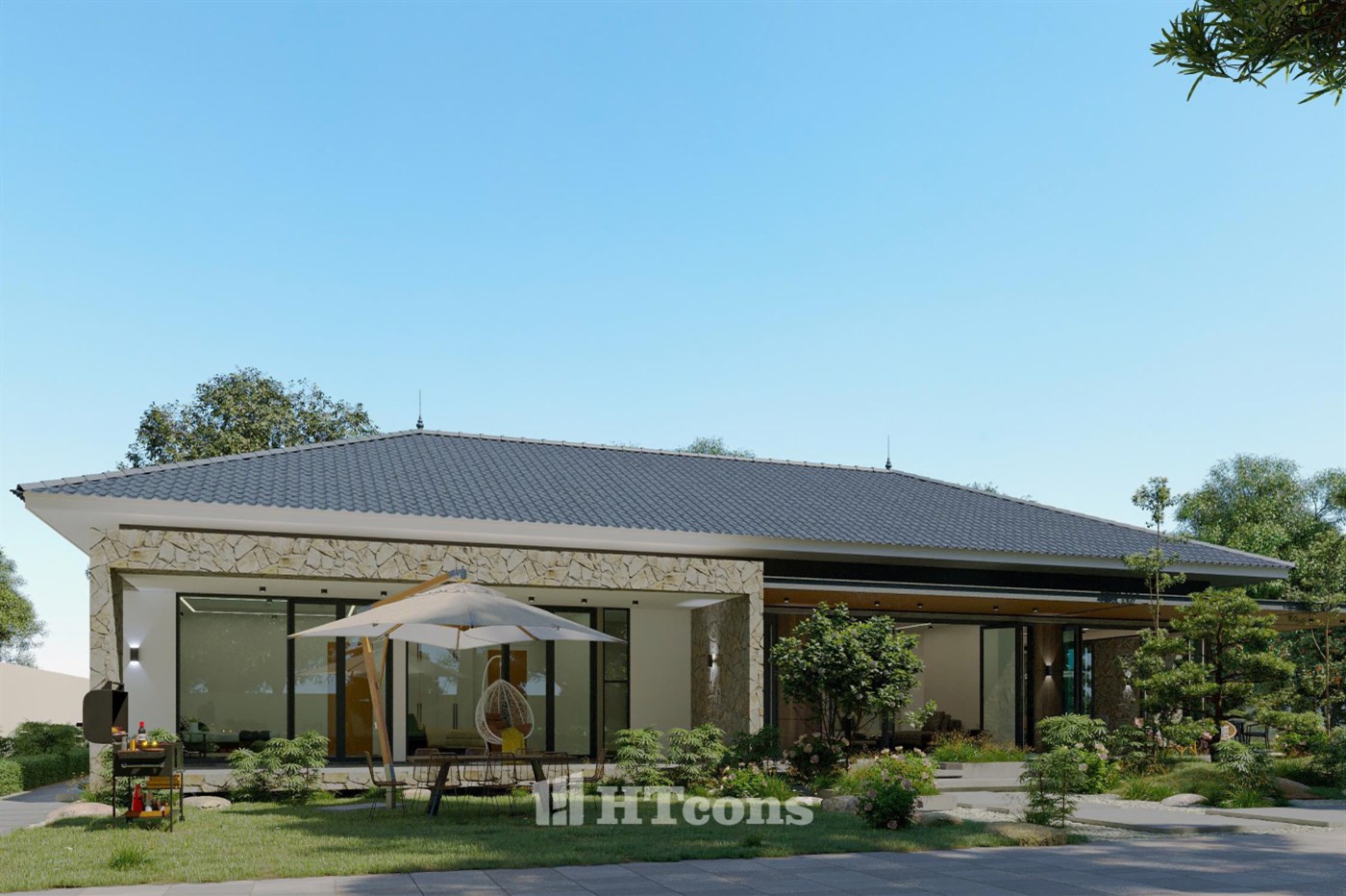 BIỆT THỰ NHÀ VƯỜN 255m2 - CHỐN BÌNH YÊN NƠI QUÊ NHÀ