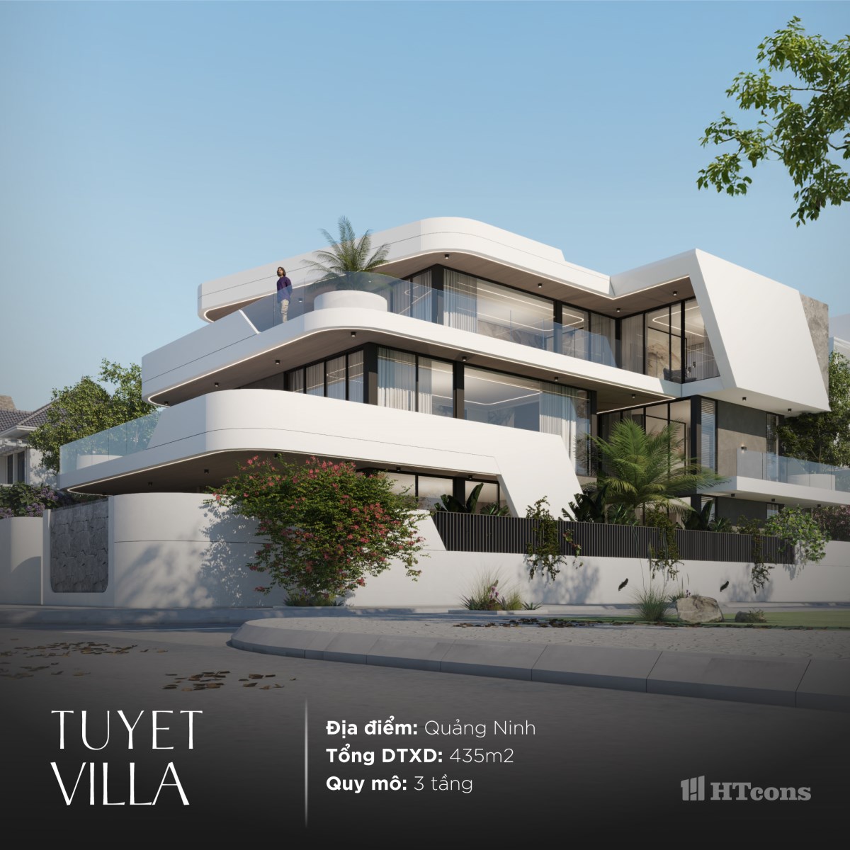 MẪU VILLA 3 TẦNG PHONG CÁCH ĐƯƠNG ĐẠI