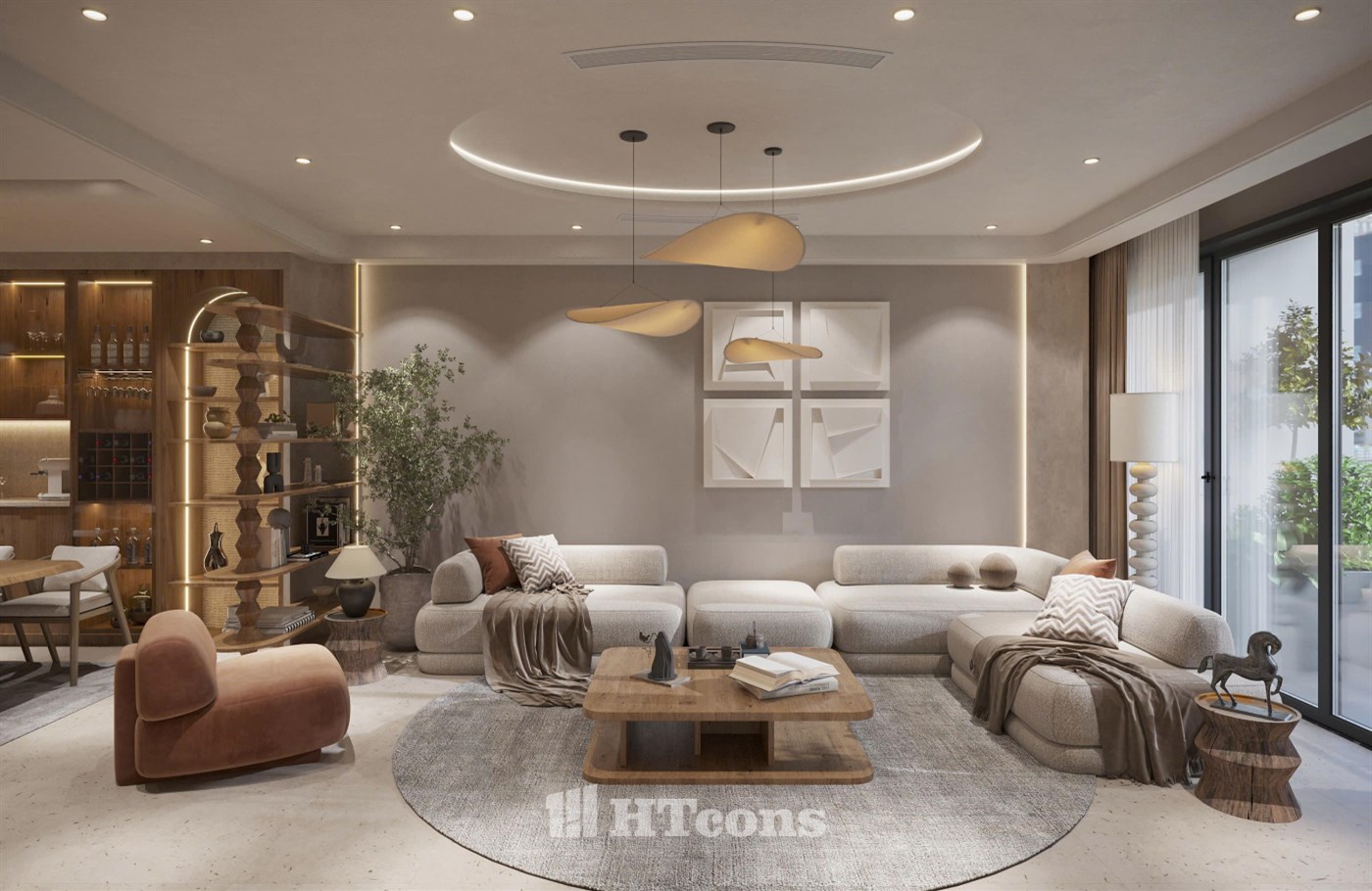 MẪU THIẾT KẾ NỘI THẤT TONE NÂU ẤM - KHOẢNG LẶNG CỦA NHỮNG CẢM XÚC BÌNH YÊN