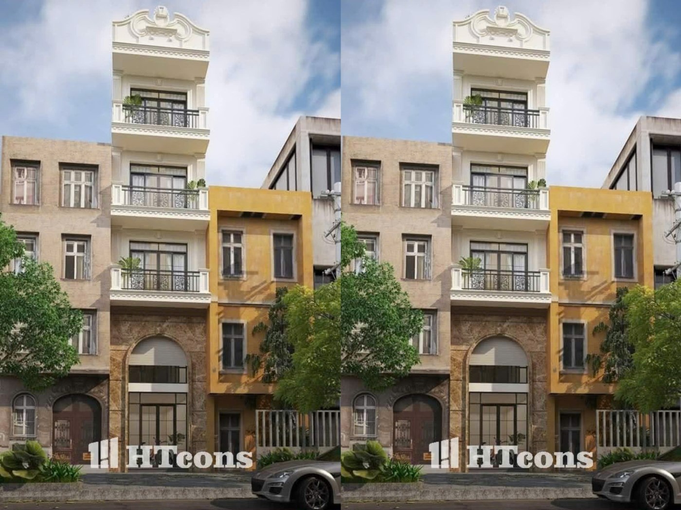CÔNG TRÌNH NHÀ PHỐ TÂN CỔ - ANH VĂN - HÀ NỘI