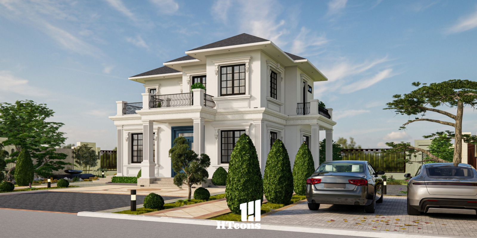 Mẫu biệt thự tân cổ điển 2 tầng