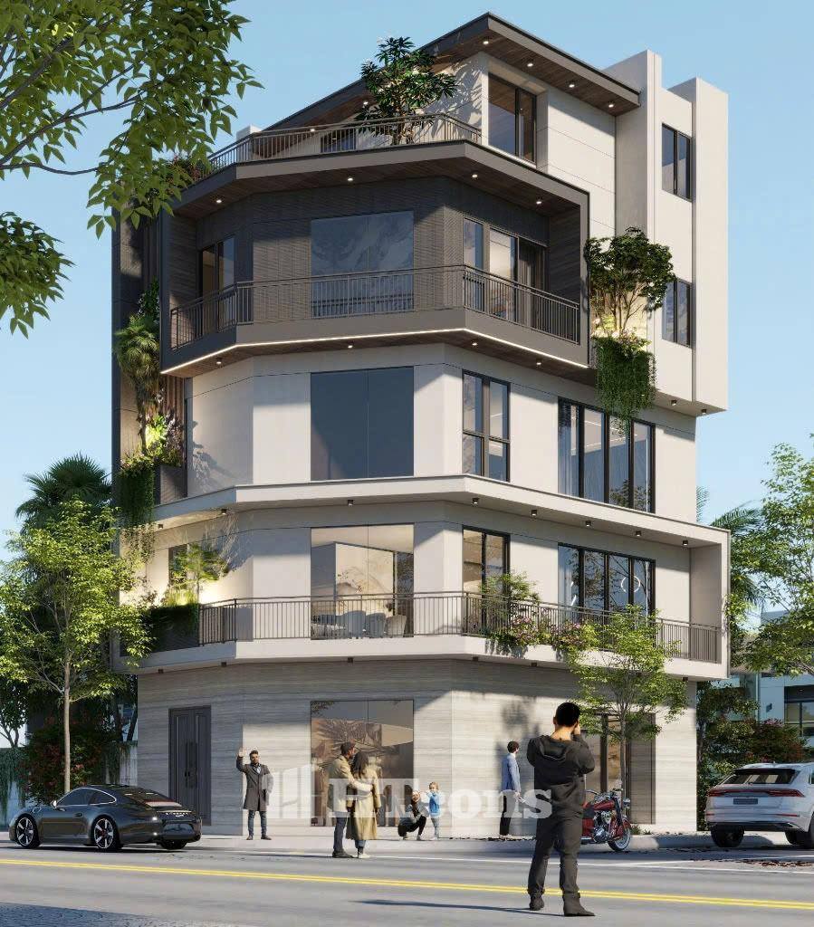 Tầng 1 là khu vực kinh doanh mỹ phẩm, các tầng trên là khu vực sinh hoạt gia đình. Một món quà đặc biệt mà anh chồng dành tặng vợ