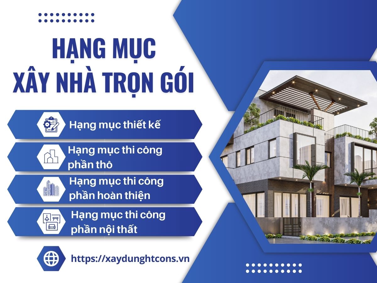 hạng mục xây nhà trọn gói
