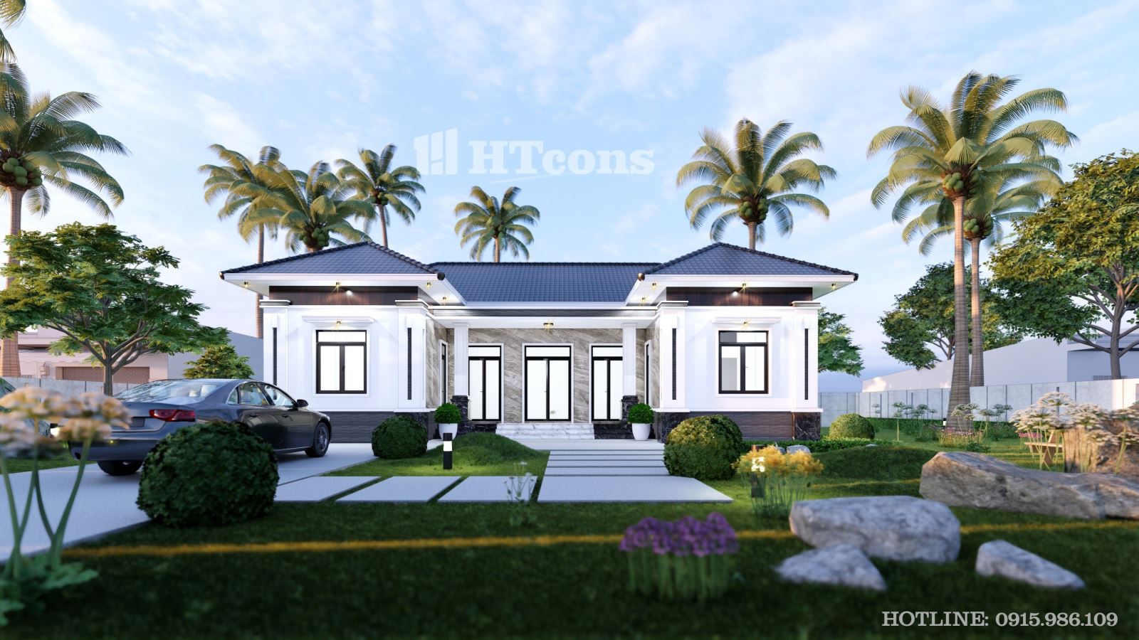 Nhà vườn mái Nhật 