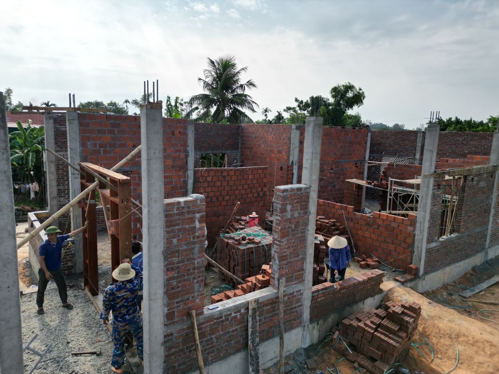 thi công nhà chị lý 1