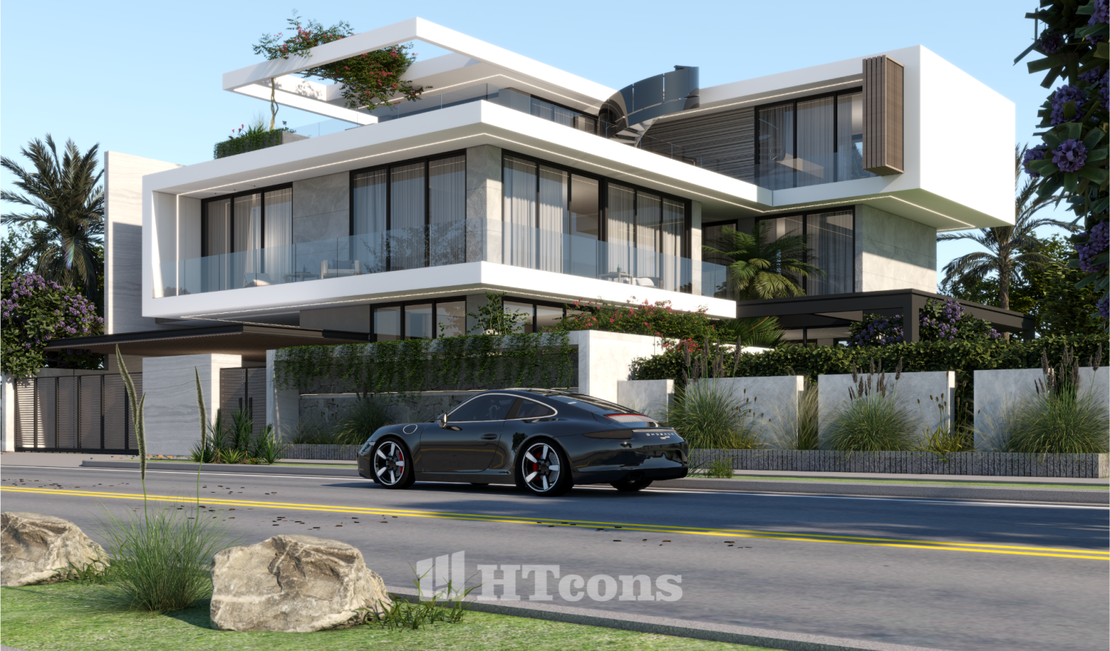 villa hiện đại 3 tầng 2