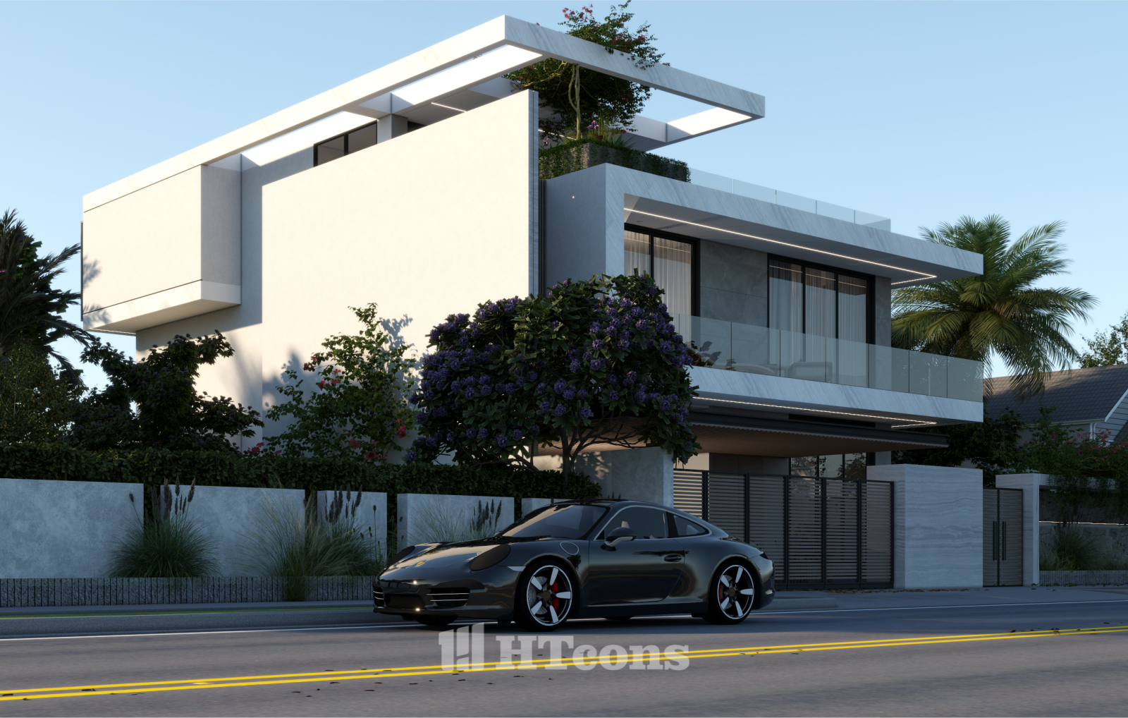 villa hiện đại 3 tầng 4