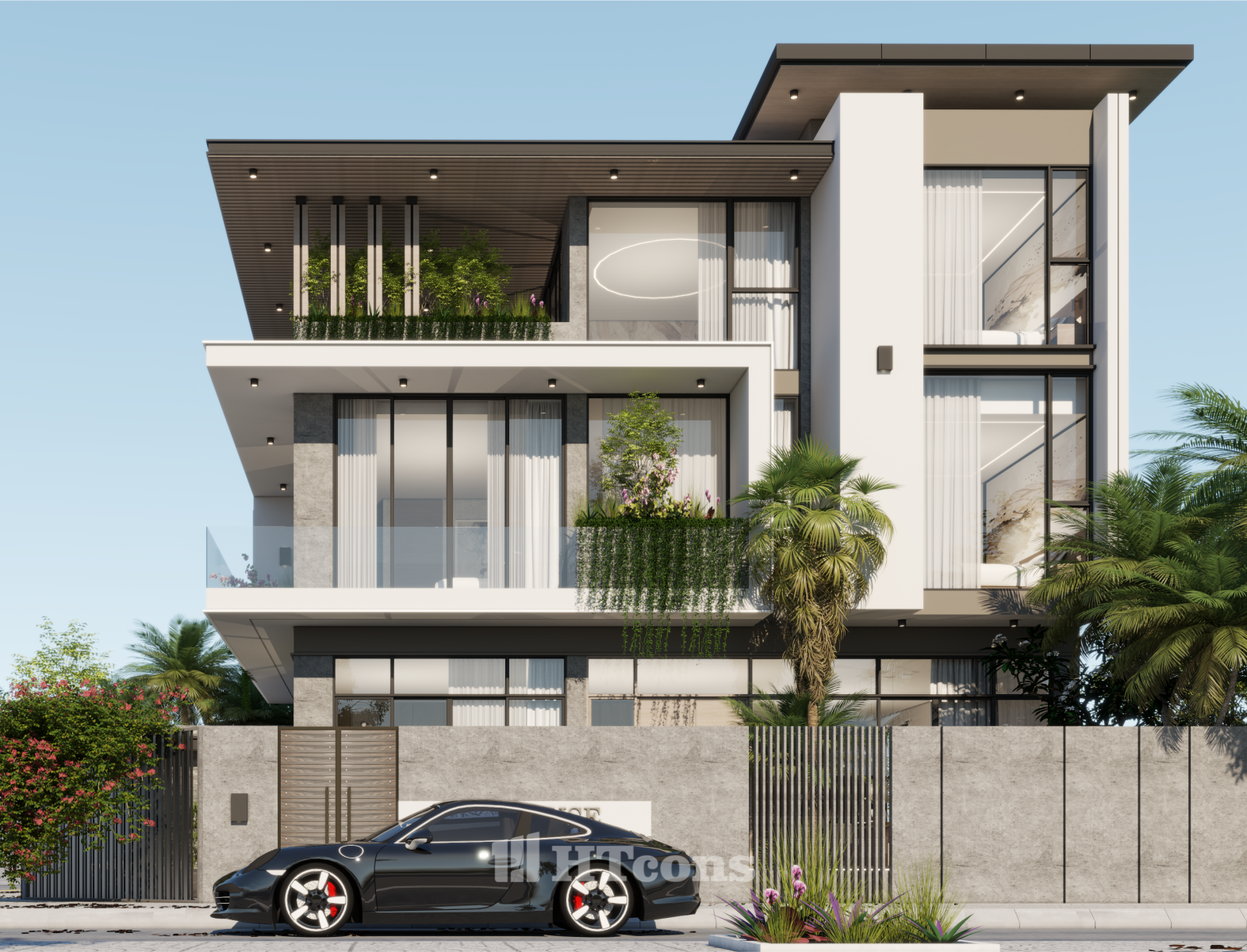 biệt thự hiện đại 3 tầng 2