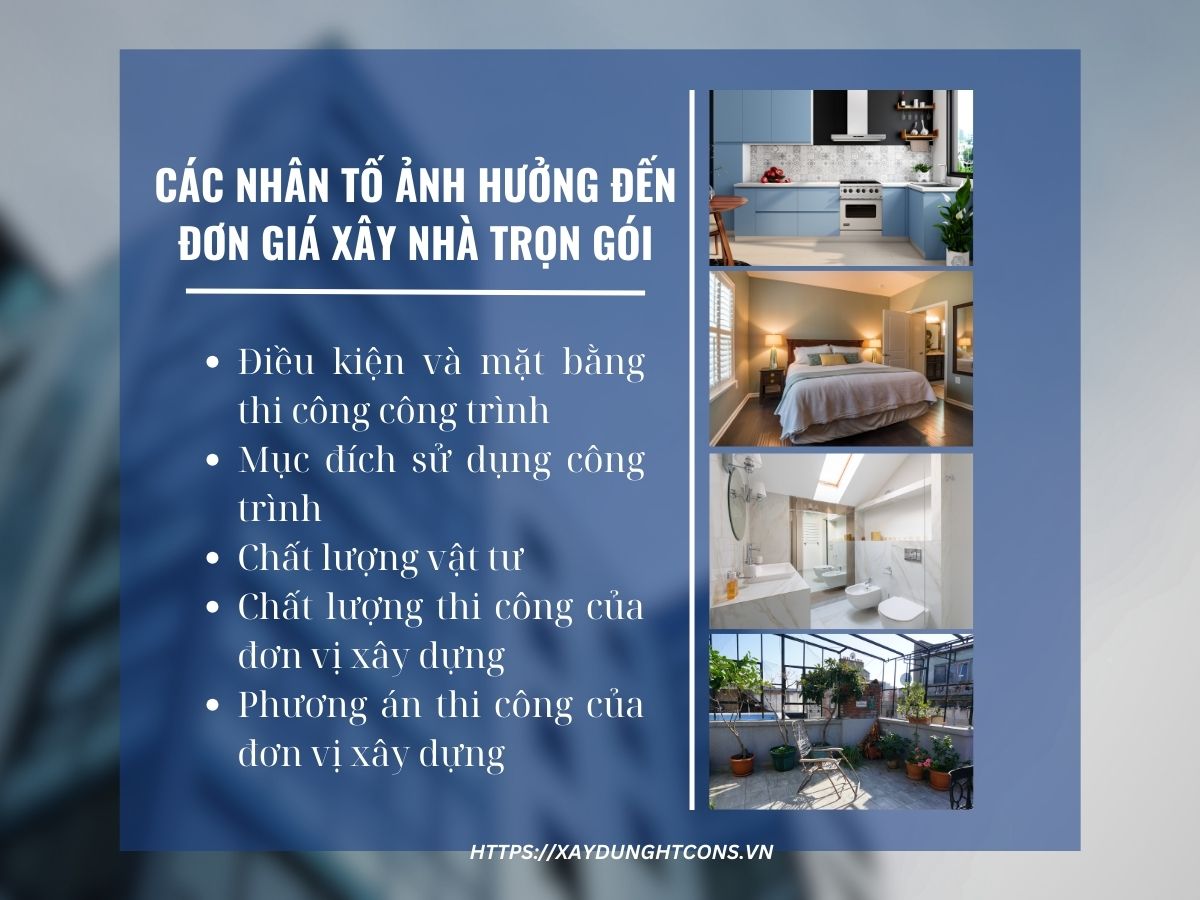 Các nhân tố ảnh hưởng đến đơn giá xây nhà trọn gói tại quận Bình Tân HCM