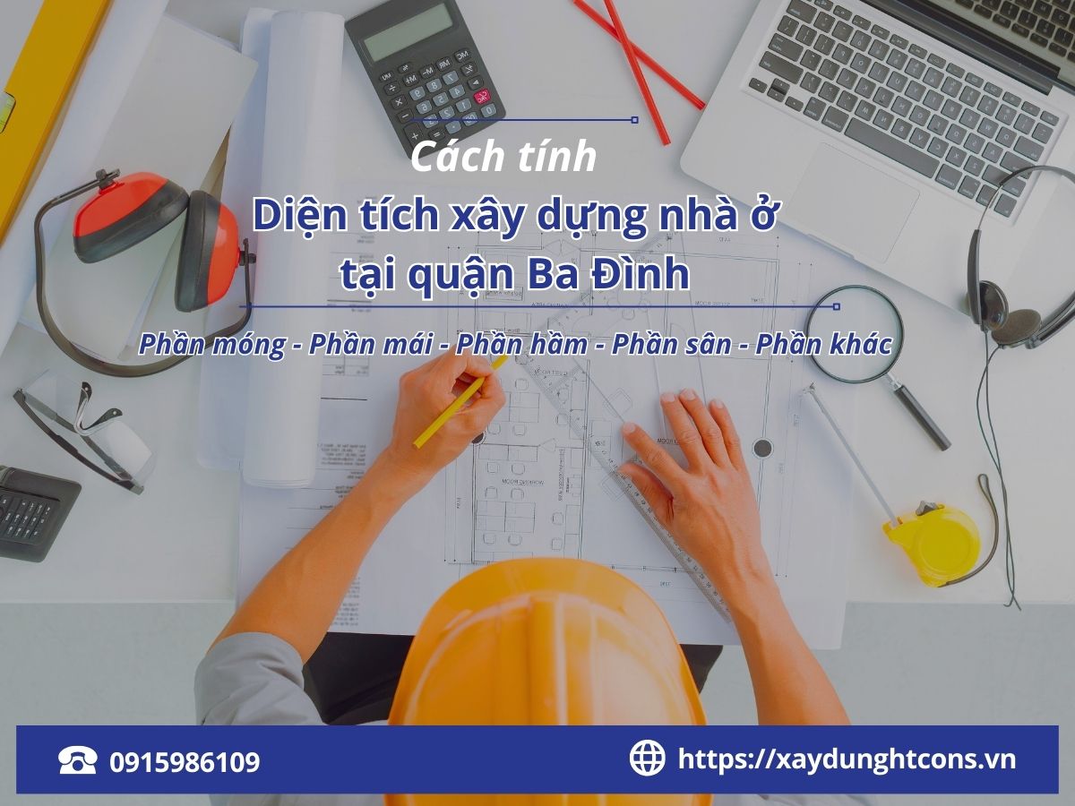 cách tính diện tích xây nhà 