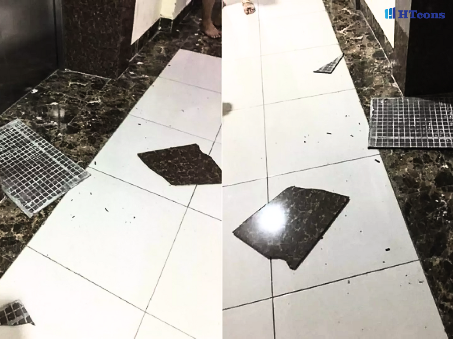 Tác hại của gạch ốp tường bị bong tróc và vỡ nứt