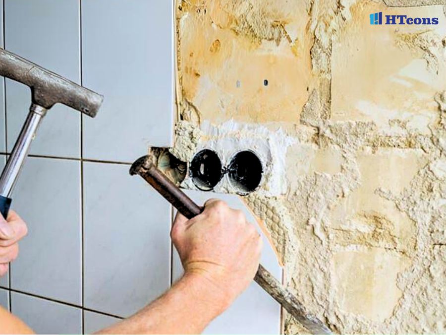 Thay thế gạch bị hư hỏng bằng gạch mới đạt tiêu chuẩn