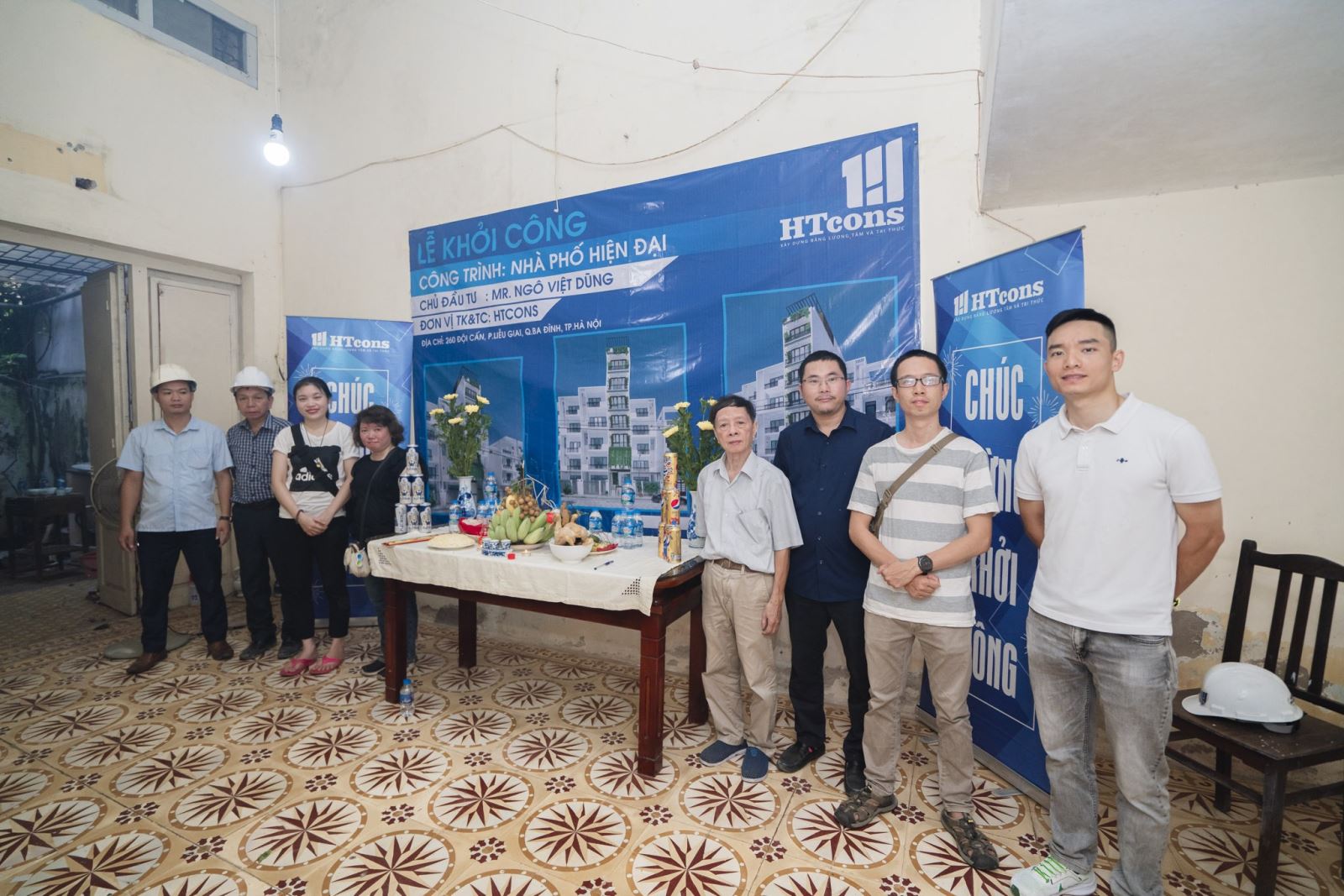 khởi công nhà anh dũng đội cấn 5