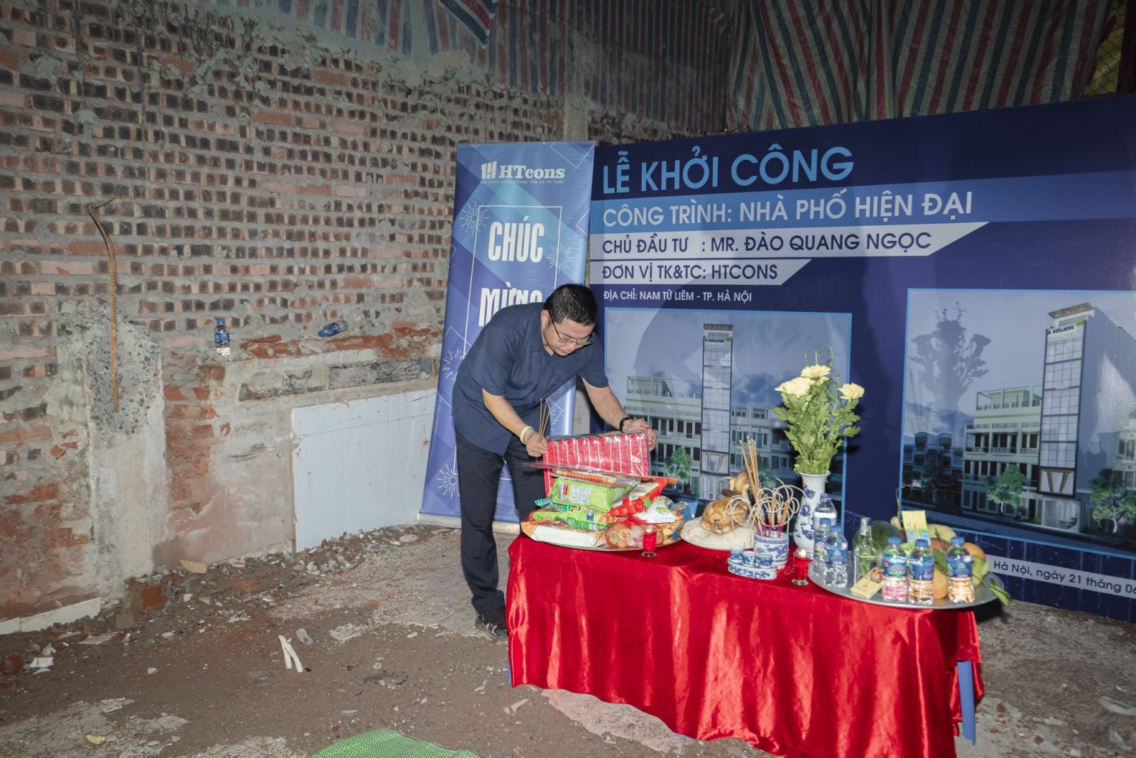 khởi công nhà Anh Ngọc Dương Khuê 2