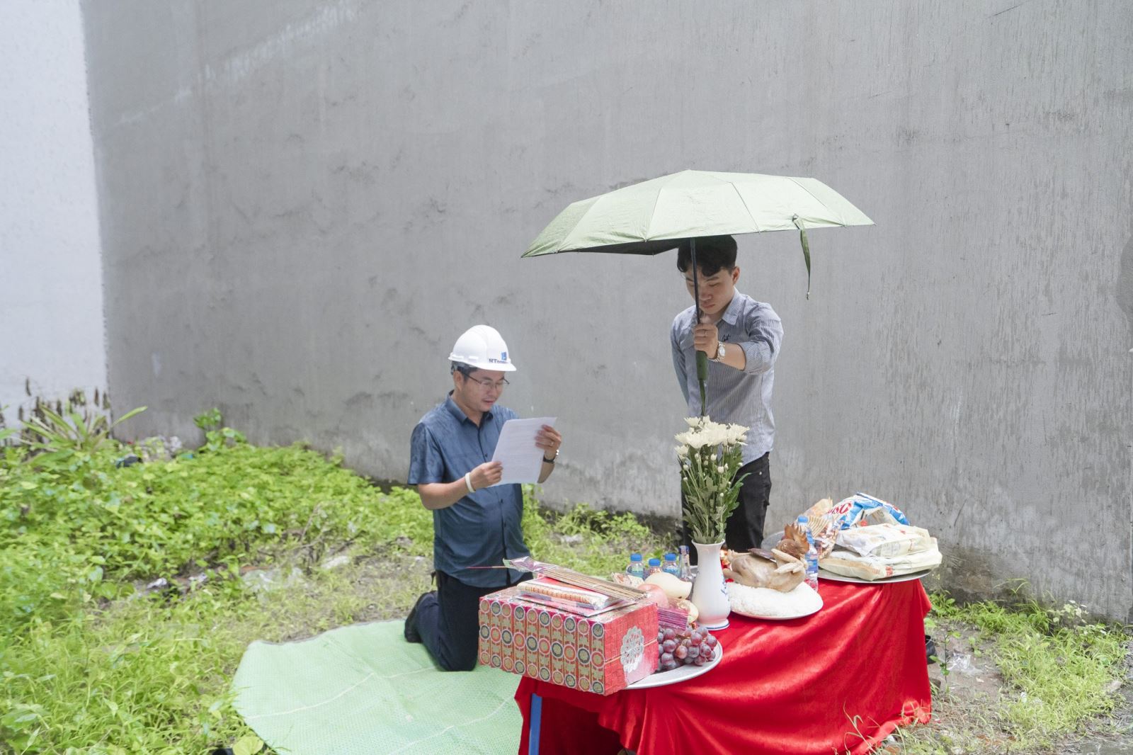 lễ khởi công nhà anh Quốc Anh - Long Biên 4