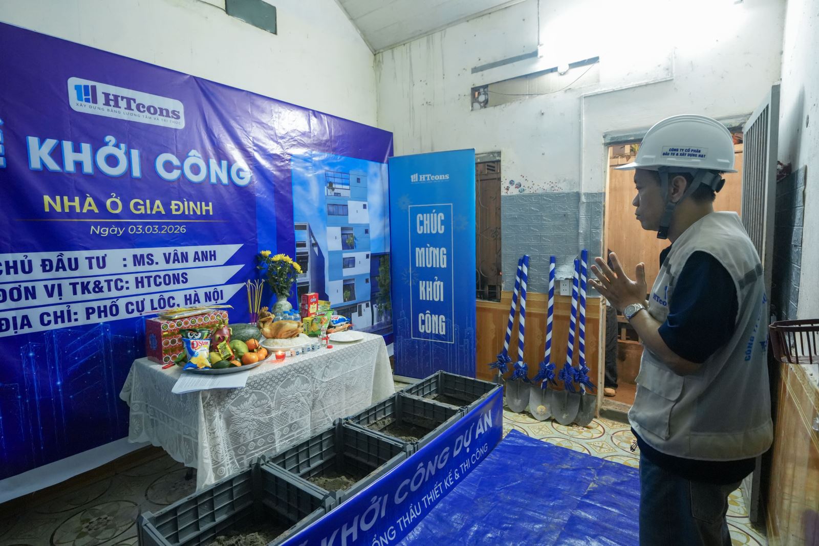 Khởi công dự án nhà phố V.Anh House - Hà Nội