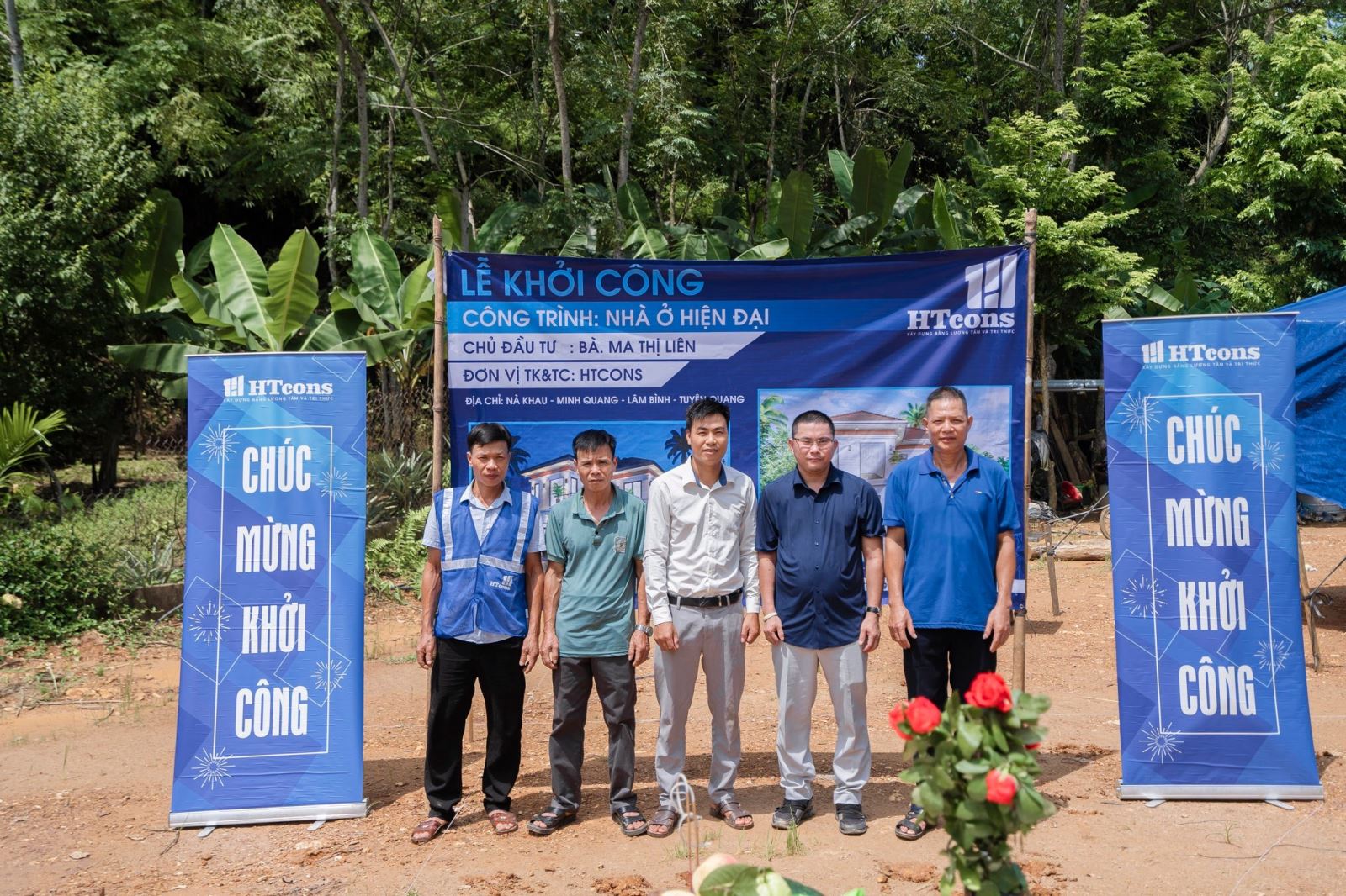 lễ khởi công nhà chị Liên Tuyên Quang 2