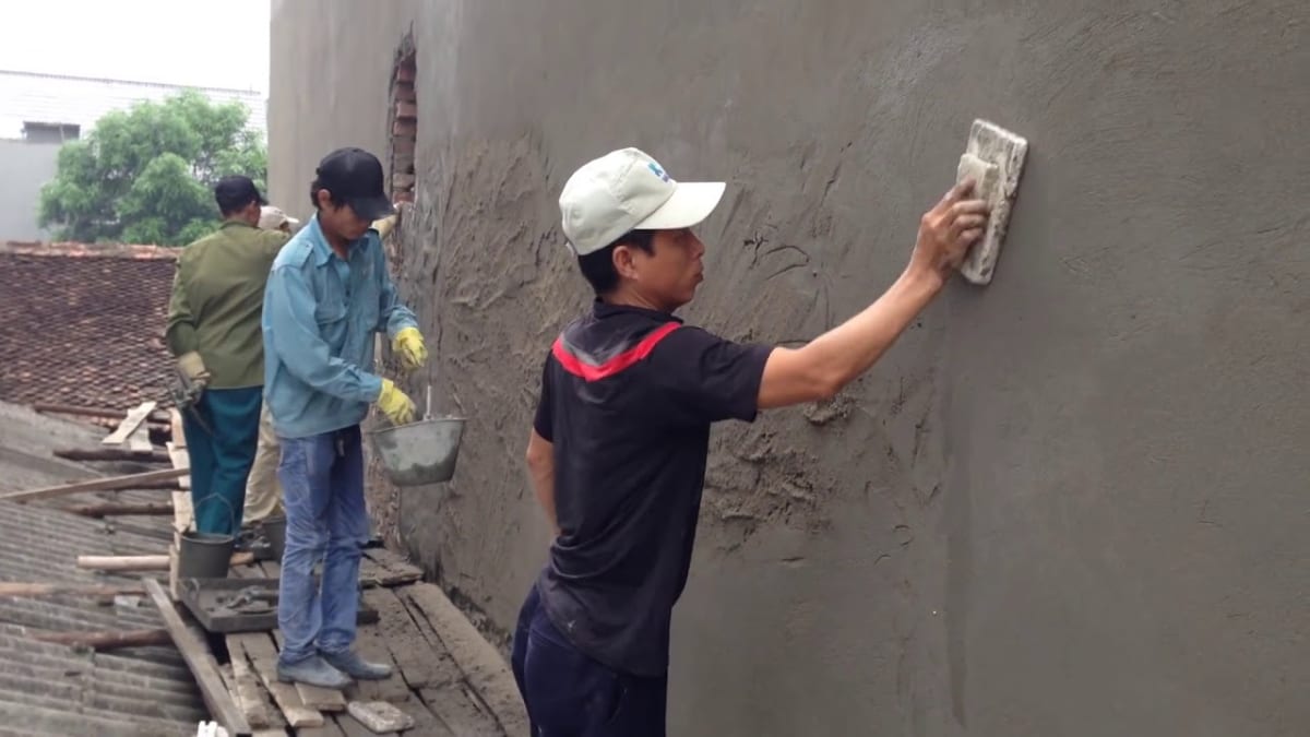 kỹ thuật trát tường 2 lớp