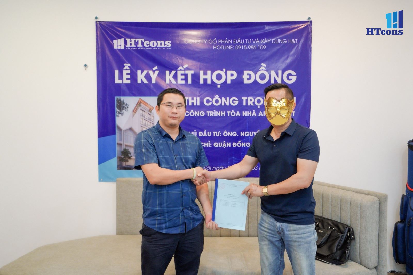 lễ ký kết hợp đồng thi công trọn gói tòa nhà apartment 2