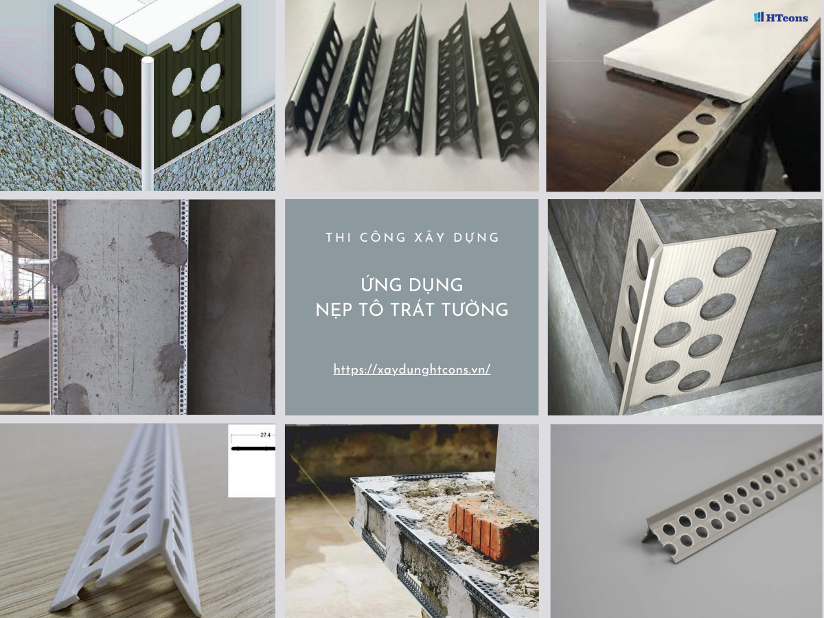 Ứng dụng nẹp tô trát tường