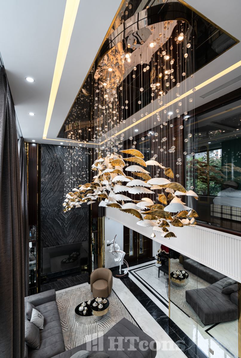 Đèn thông tầng cuốn hút