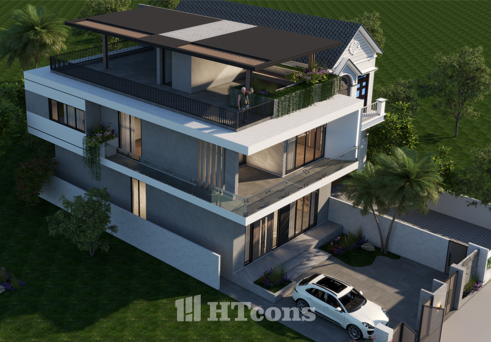 Nhà phố hiện đại 2 tầng 1