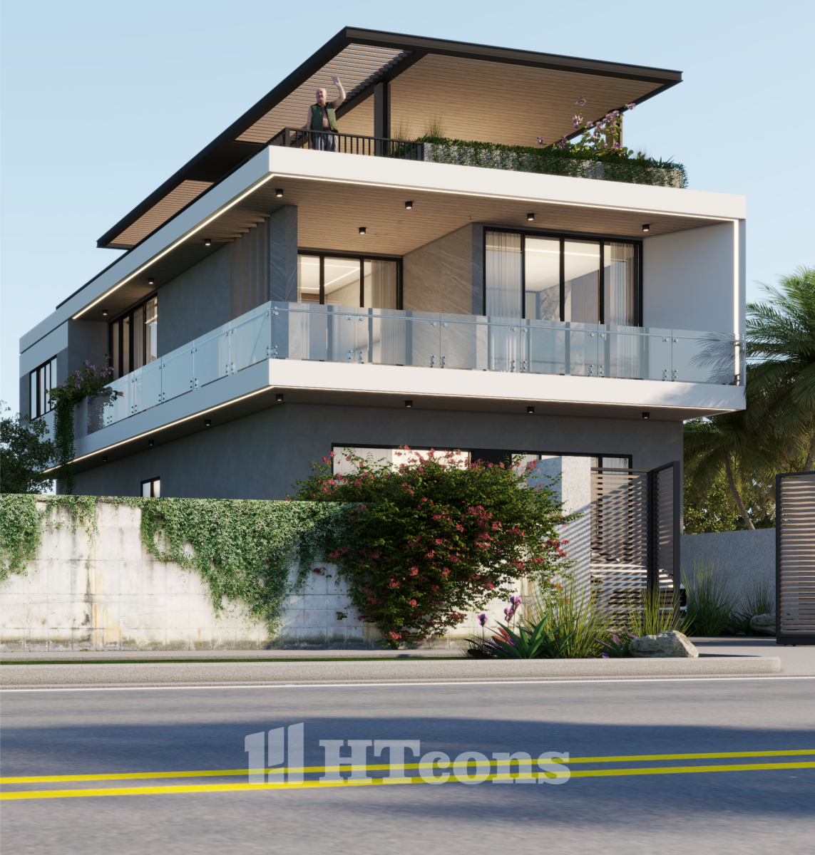 nhà phố hiện đại 2 tầng 3