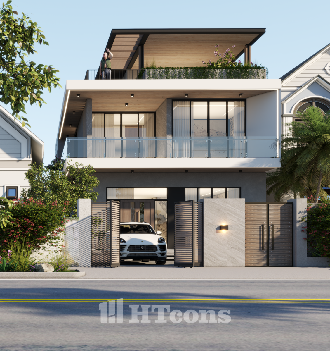 nhà phố hiện đại 2 tầng 4