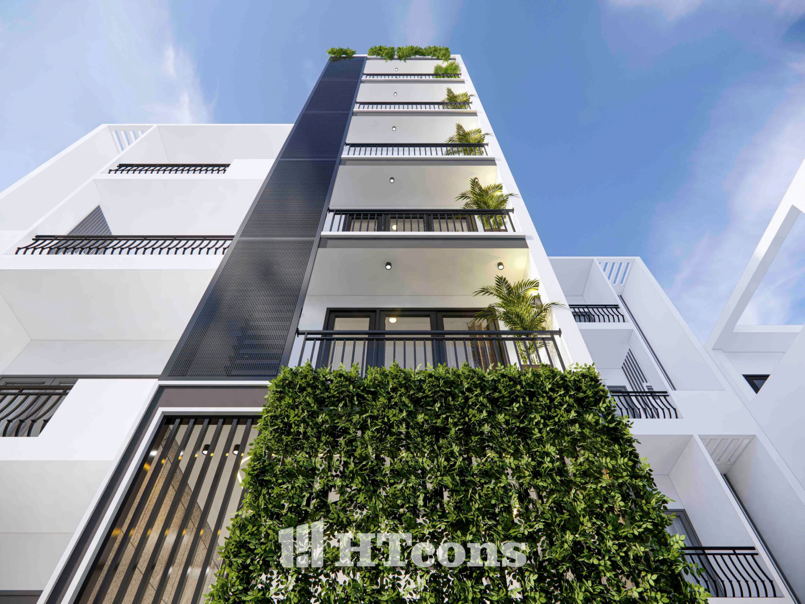nhà phố kết hợp kinh doanh 6 tầng 1 tum 1 hầm 3