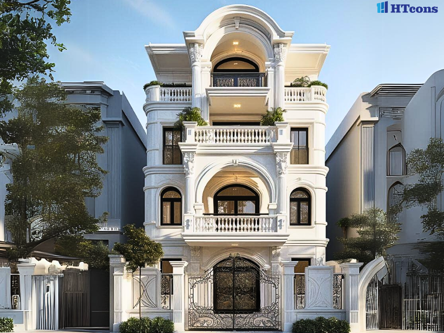  Mẫu Nhà Tân Cổ Điển Châu Âu Sang Trọng