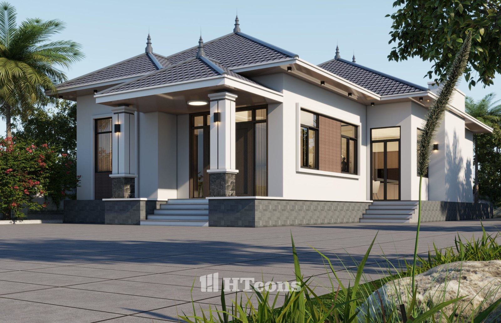 nhà vườn mái nhật 4