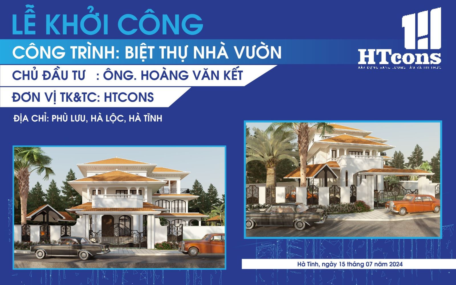 Lễ khởi công - ông Hoàng Văn Kết