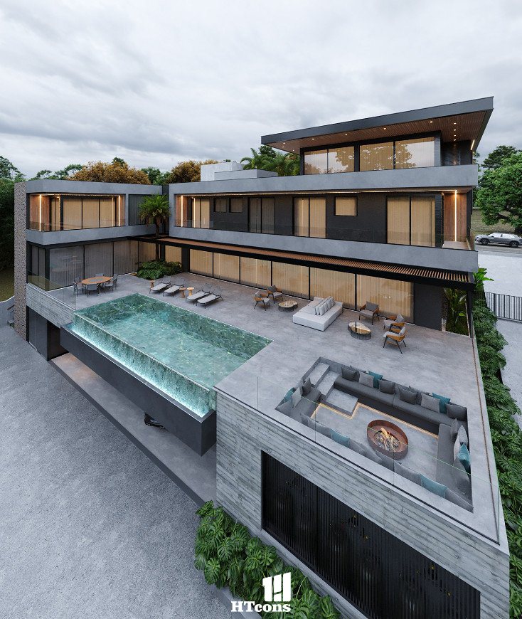 phối cảnh căn biệt thự 11000m2 mong muốn