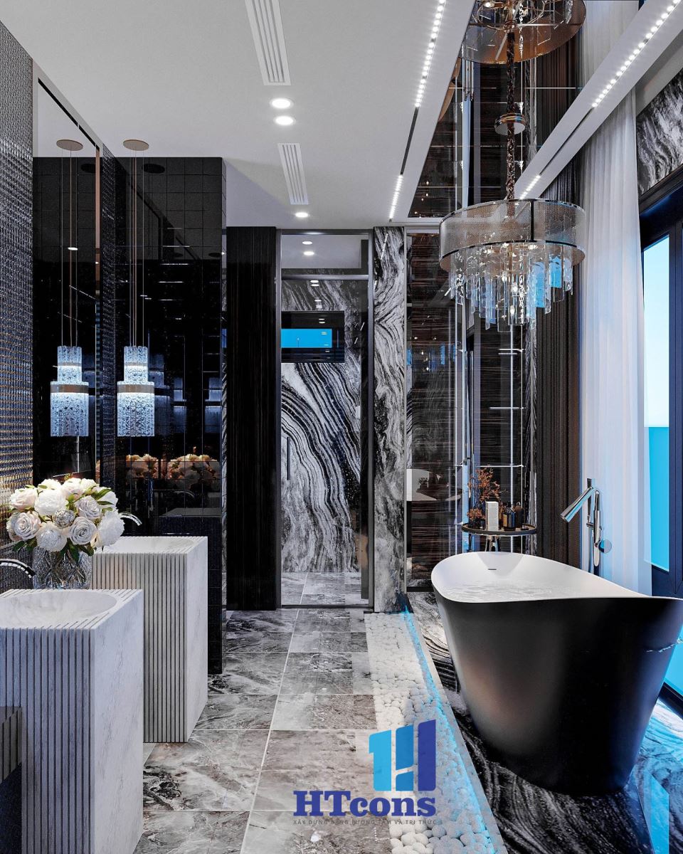 Thiết kế phòng ngủ Master WC - Mẫu 1-2