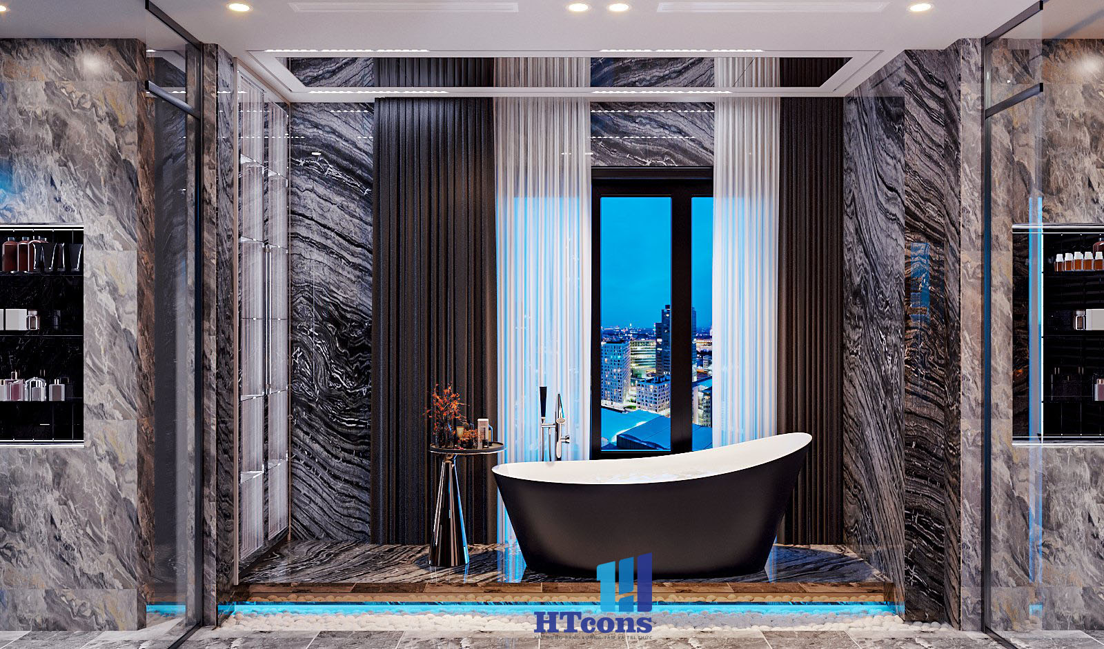 Thiết kế phòng ngủ Master WC - Mẫu 1-3