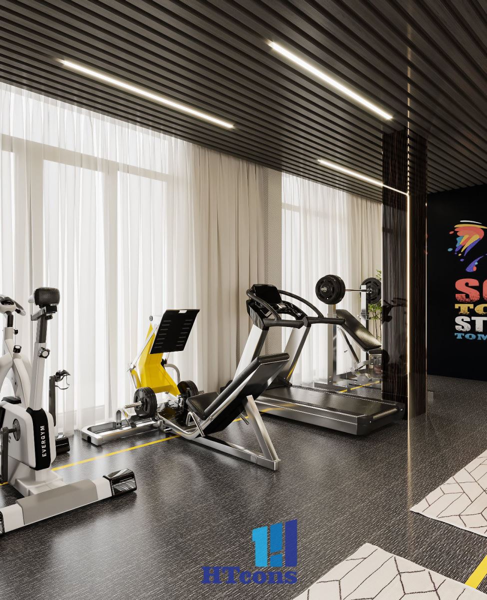 Thiết kế phòng tập Gym - Mẫu 1-1